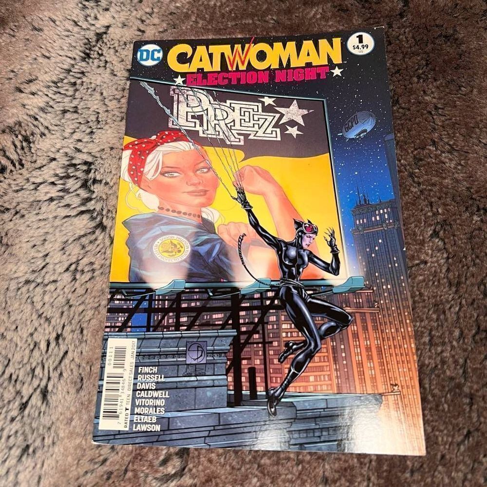 Catwoman Election Night January 2017 DC COMICS Universe New Comic Graphic Book